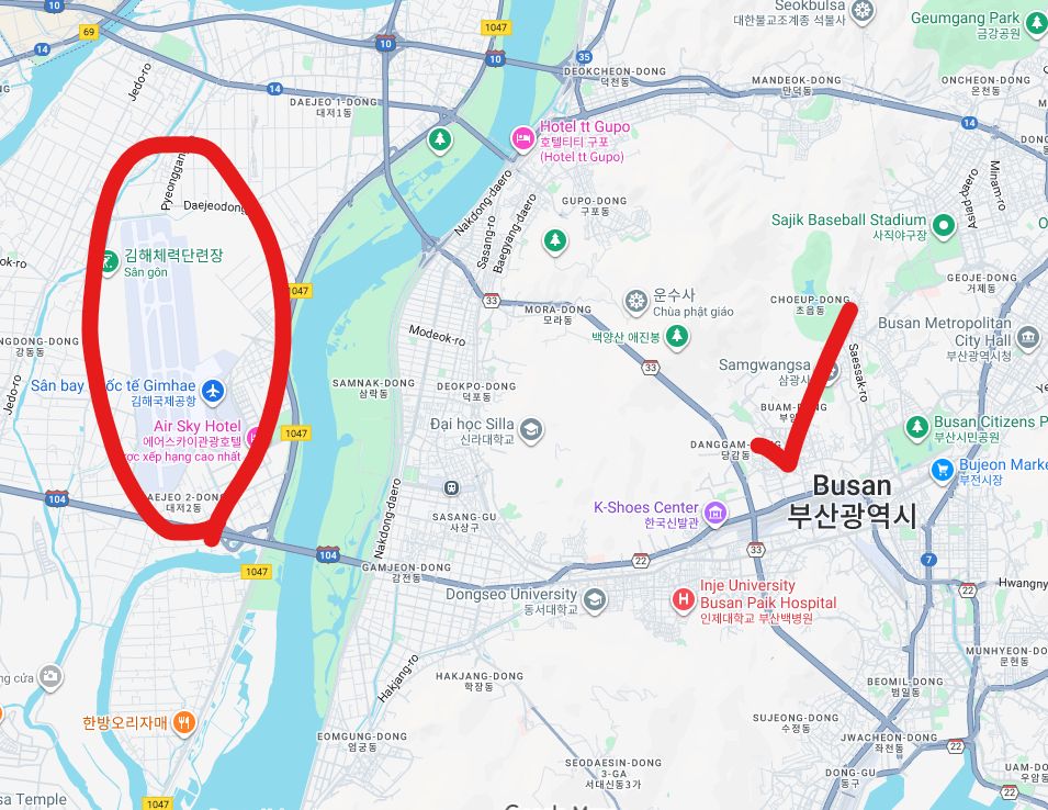 Korean Air ở sân bay Gimhae check-in cửa nào ạ?