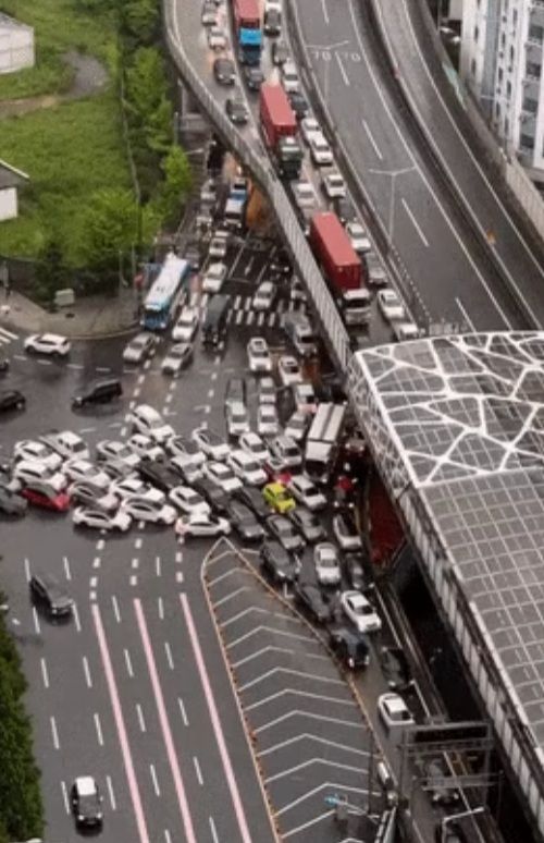 Traffic ở Busan có hay kẹt kiểu này không mọi người?