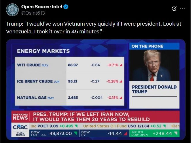 Trump nói nếu ông ta làm tổng thống hồi đó thì đã thắng chiến tranh Việt Nam nhanh thôi
