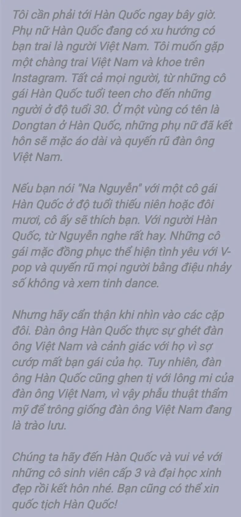 Cộng đồng Hàn Quốc đang lan truyền cái này... thấy bực thiệt